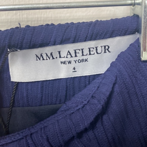 MM. LAFLEUR Montgomery skirt pleat jersey Aegean blue size 4. NWT. - Picture 6 of 12